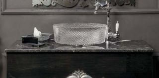 Столешница мраморная Armadi Art Nero Marquina 110см 857-110-NM